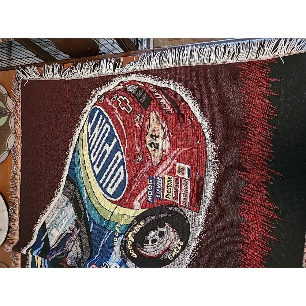 Jeff Gordon DuPont Tapestry NASCAR #24 Throw Blanket 58